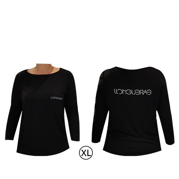 Genérico - Básico - Camiseta negra mujer modelo Bella O/I 2019 - XL