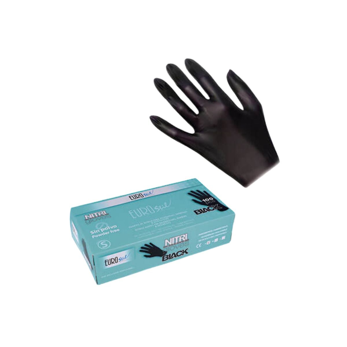 Genérico - Básico - Guantes nitrilo negro (caja 100) - Única
