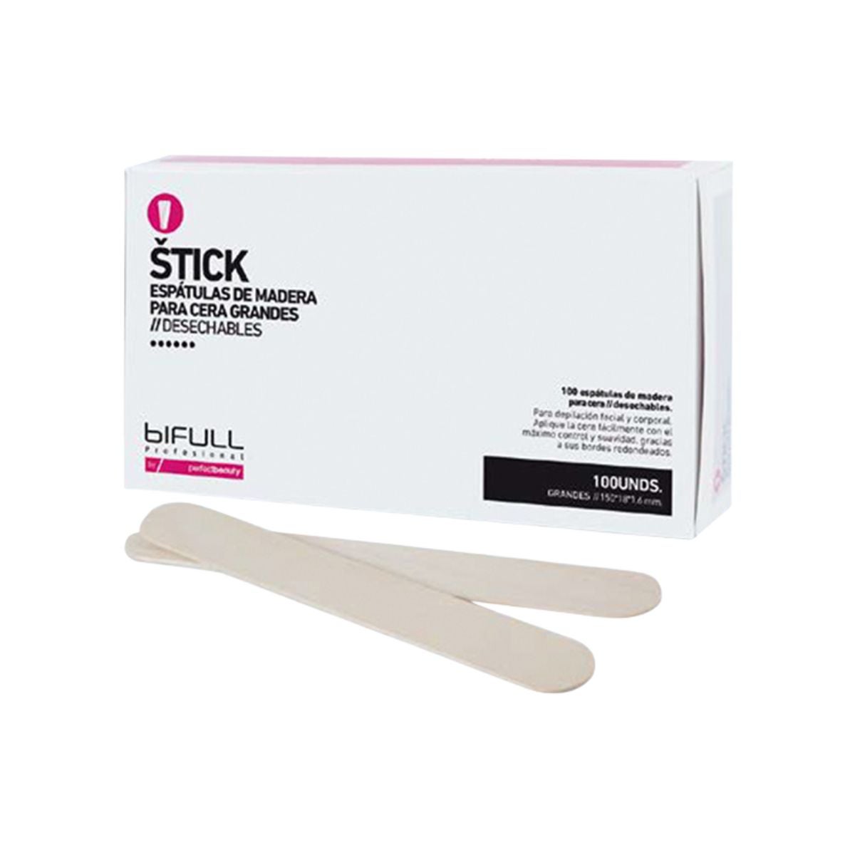Genérico - Básico - Espátula cera mediana (100 uds) - Única