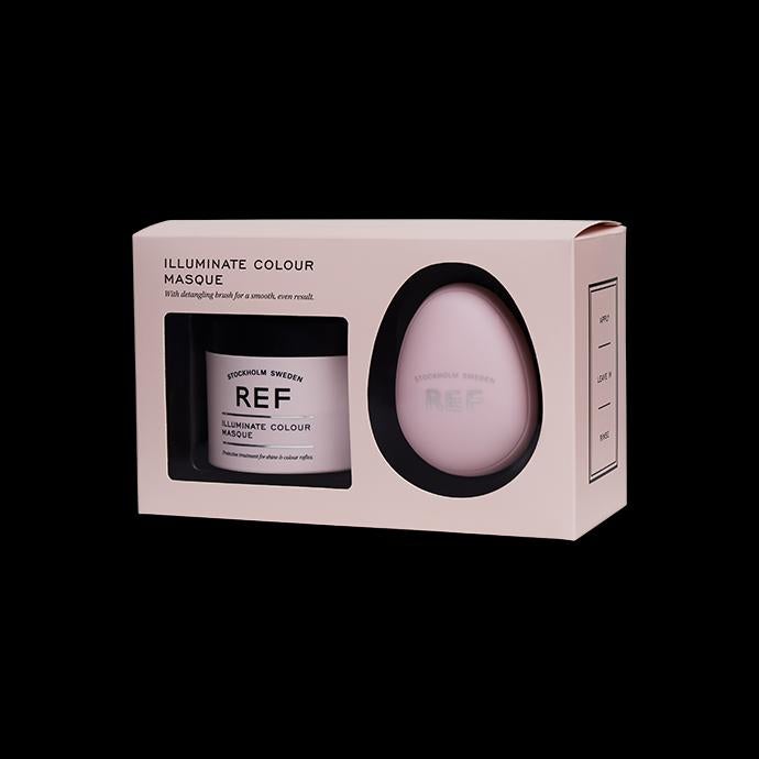 Set Mascarillas y Cepillo Desenredante Illuminate Colour - REF Stockholm