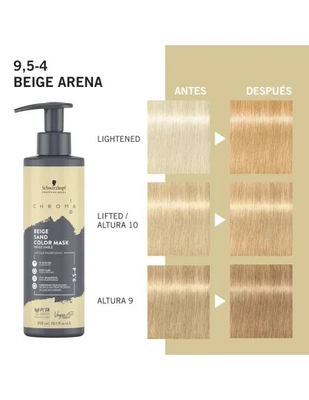 Schwarzkopf - Chroma ID Color Mask 9.5-4 Beige Arena - 300 ml