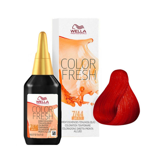 Baño de Color Color Fresh 7/44 Rubio Medio Cobrizo Intenso - Wella Professionals