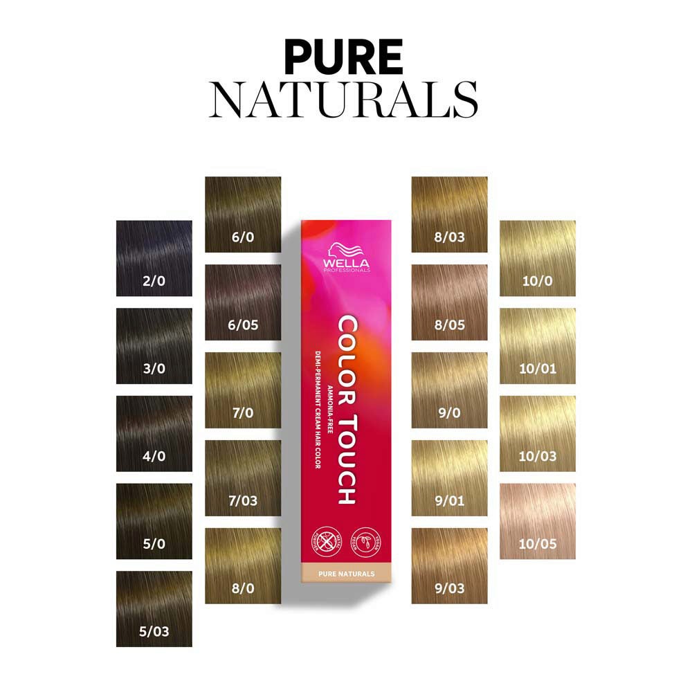 Color Touch Pure Naturals 8/05 Rubio Claro Natural Caoba - Wella Professionals