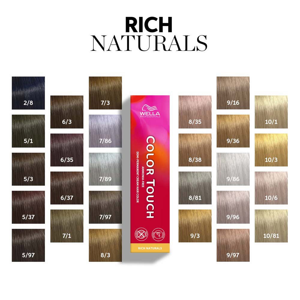 Baño de Color Color Touch Rich Naturals 7/86 Rubio Medio Perla Violeta - Wella Professionals