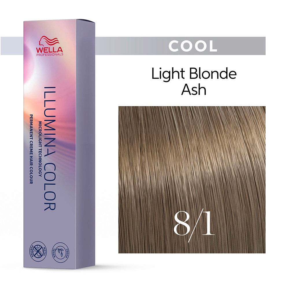 Illumina Color 8/1 Rubio Claro Ceniza - Wella Professionals