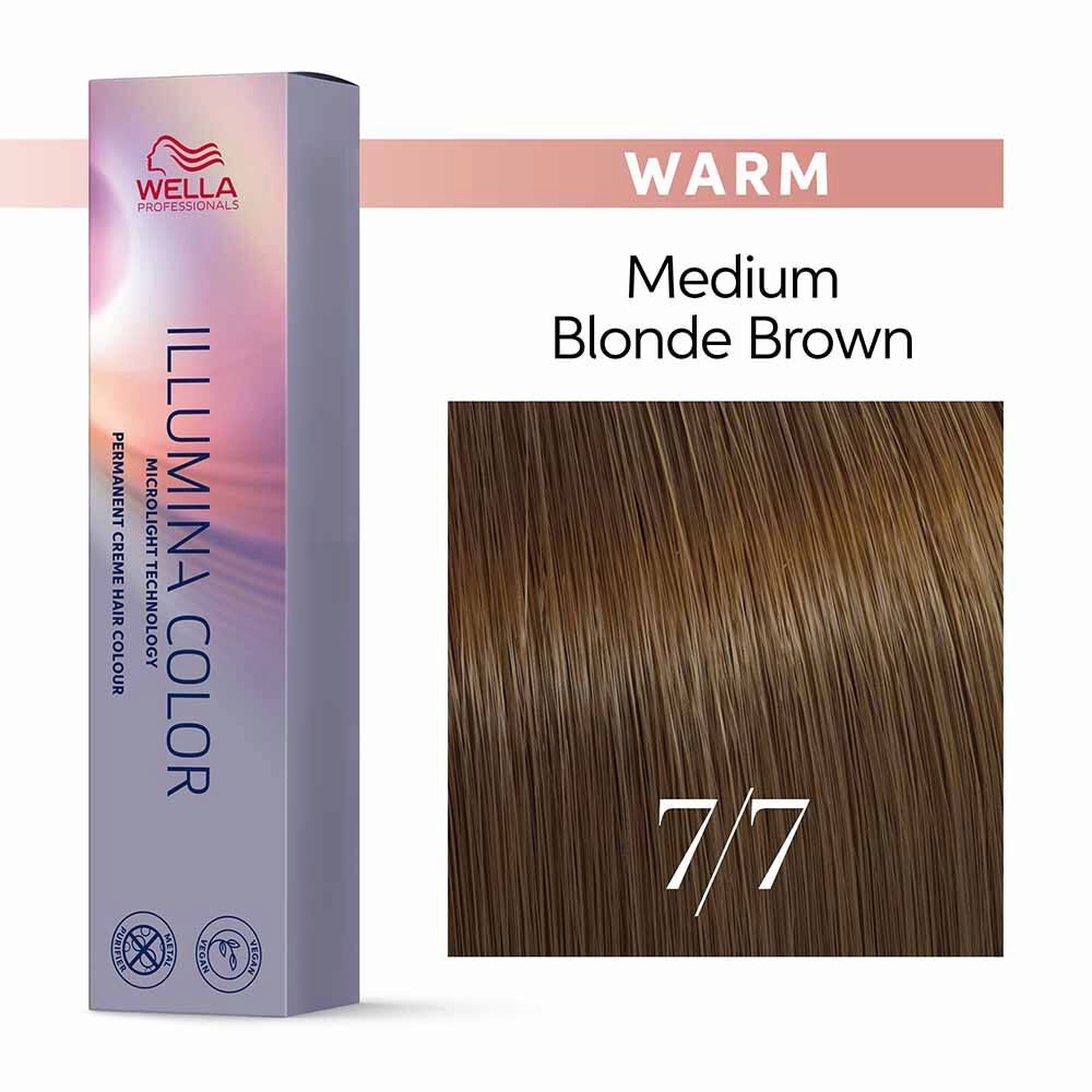 Illumina Color 7/7 Rubio Castaño Medio Cálido - Wella Professionals