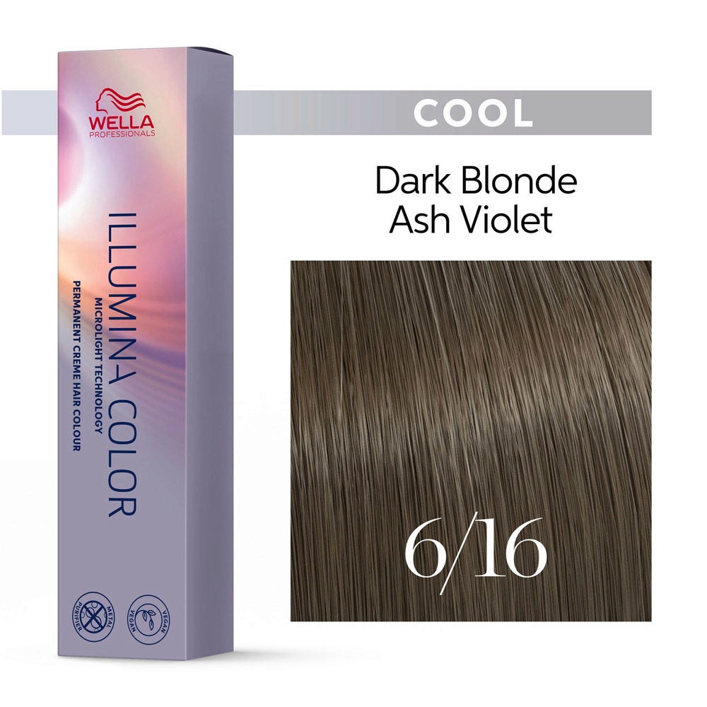Illumina Color 6/16 Rubio Oscuro Ceniza Violeta - Wella Professionals