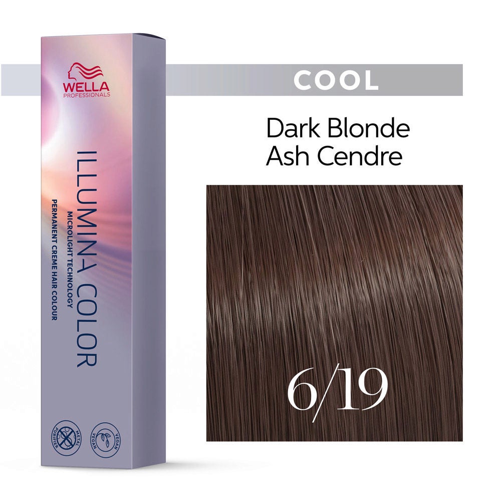 Illumina Color 6/19 Rubio Oscuro Ceniza Cendré - Wella Professionals
