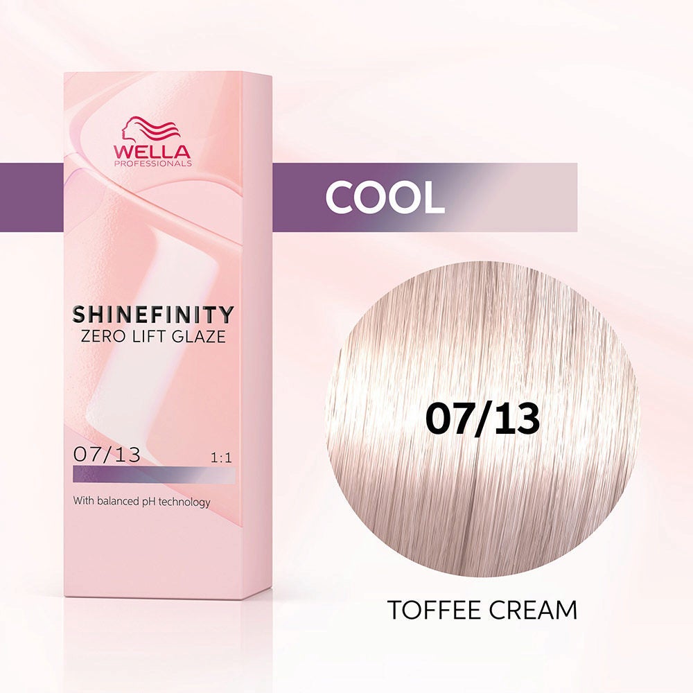 Shinefinity Toffee Cream 07/13 Rubio Medio Ceniza Dorado - Wella Professionals