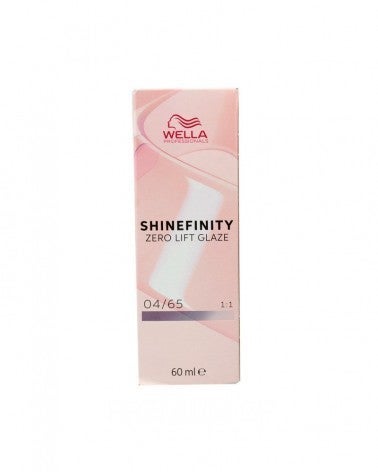 Shinefinity Zero Lift Glaze Deep Cherry 04/65 Castaño Medio Violeta Caoba - Wella Professionals
